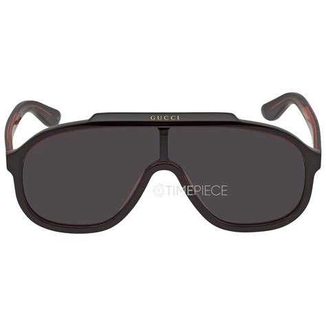 Gucci Grey Mirror Shield Men's Sunglasses GG1038S 001 99